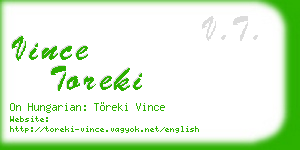 vince toreki business card